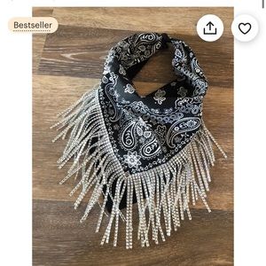 Rhinestone Fringe Bandanas
